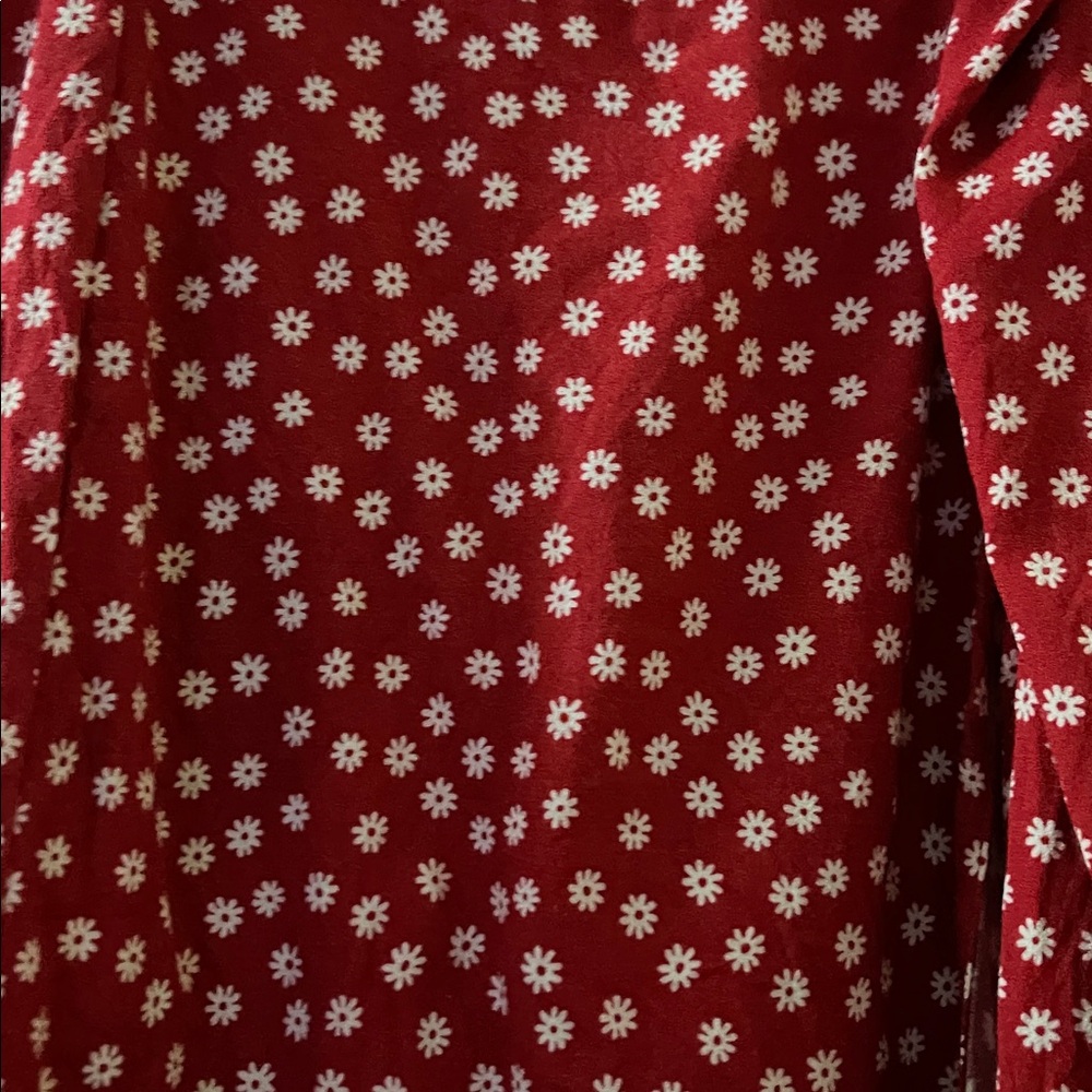 Reformation Red Floral Midi Skirt - Picture 4 of 8